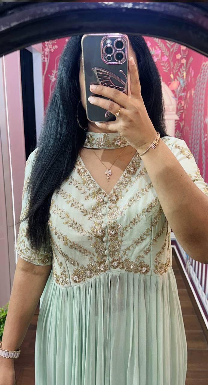 💃High-Low Anarkali Set✨