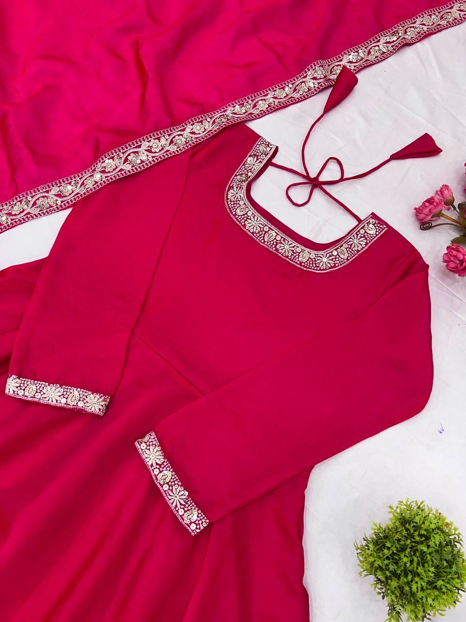 👗Premium Designer Party Wear Gown Set 👗
