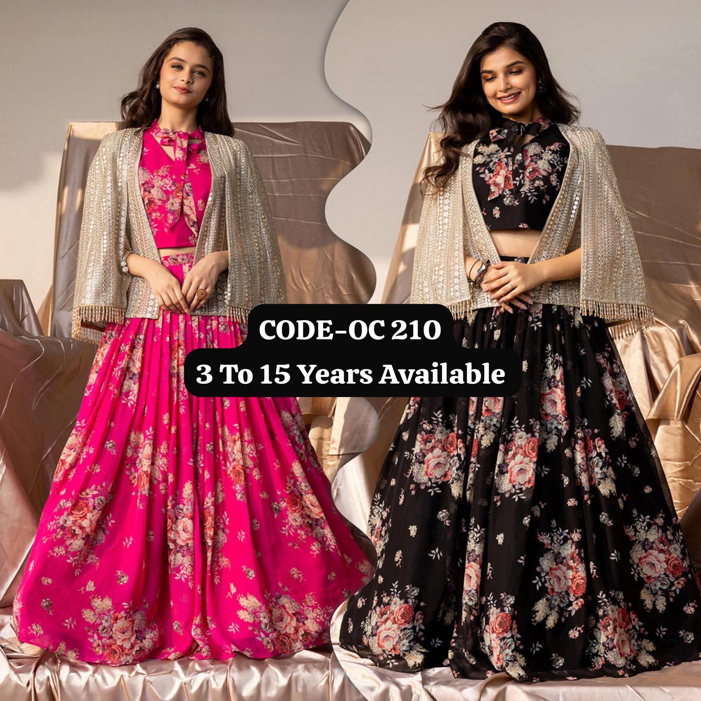 💥  Lehenga Choli with Koti  💕