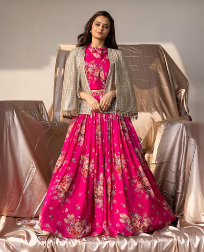 💥  Lehenga Choli with Koti  💕