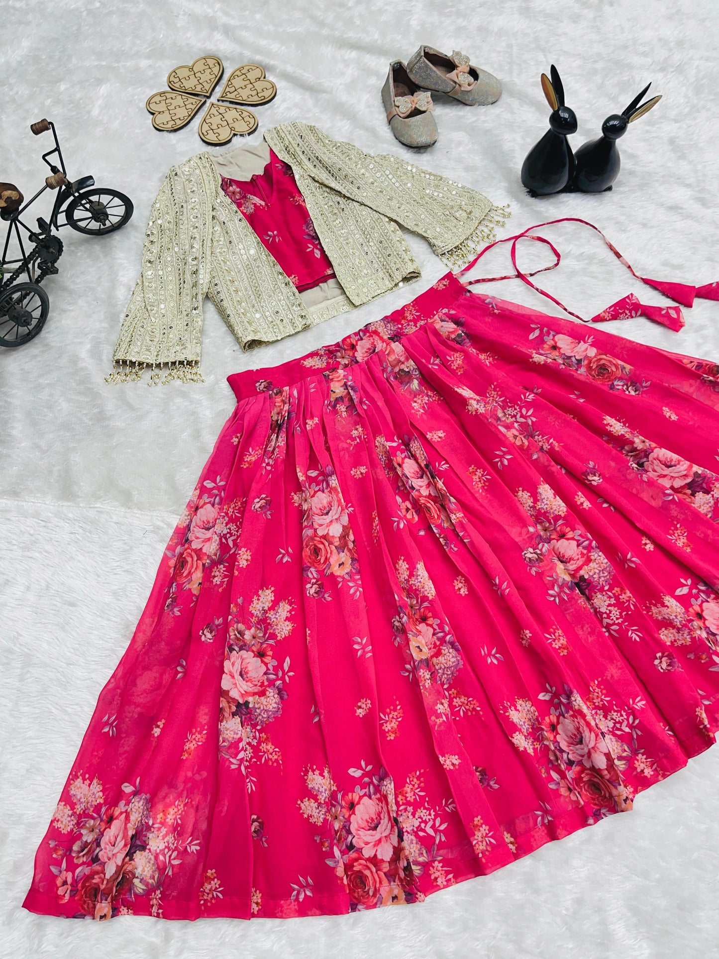 💥  Lehenga Choli with Koti  💕