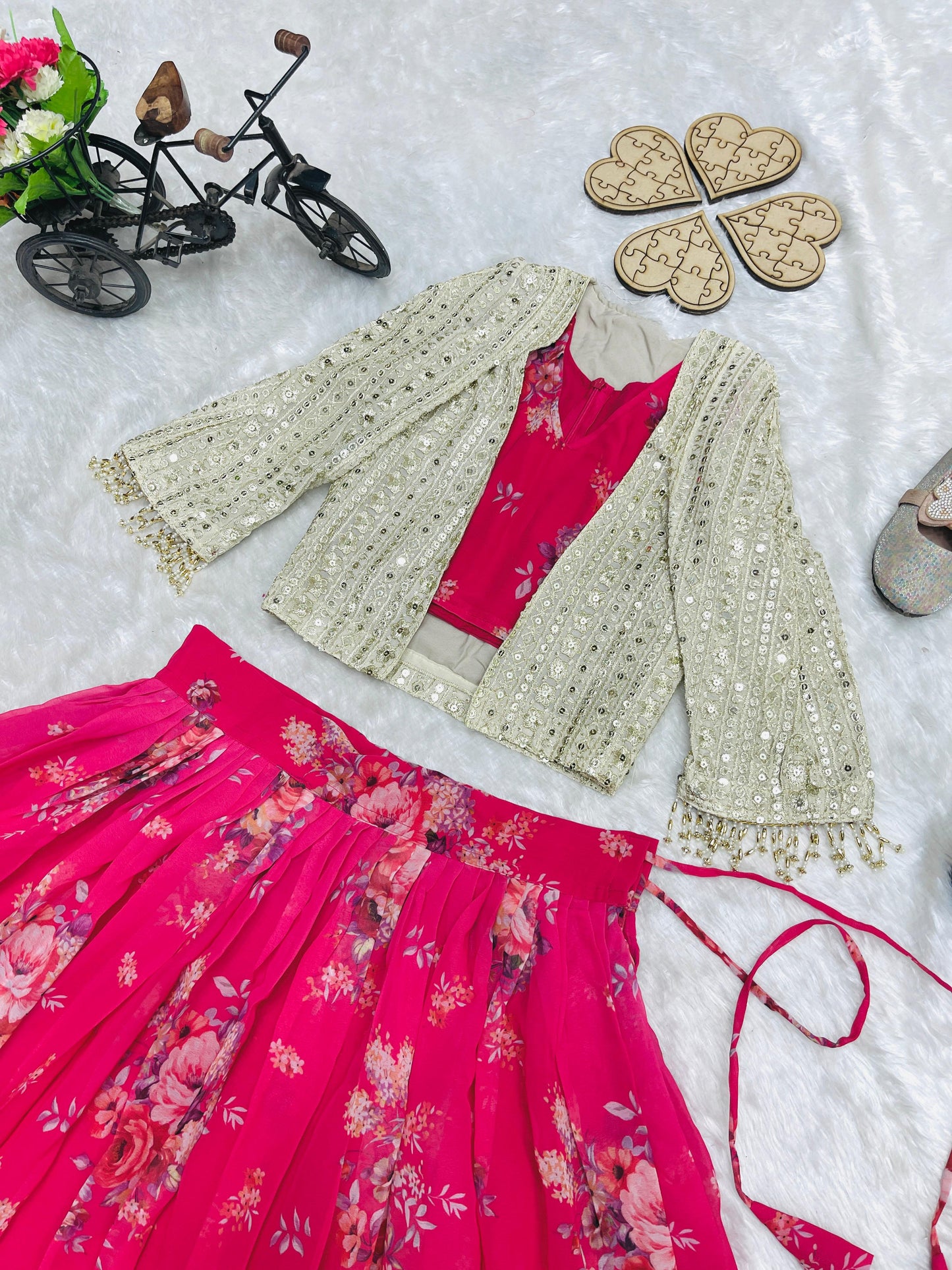 💥  Lehenga Choli with Koti  💕