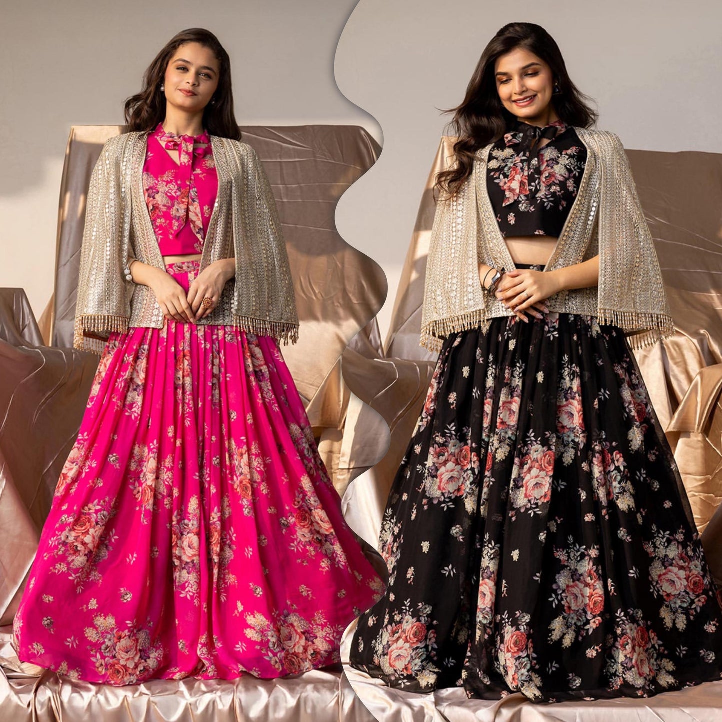 💥  Lehenga Choli with Koti  💕