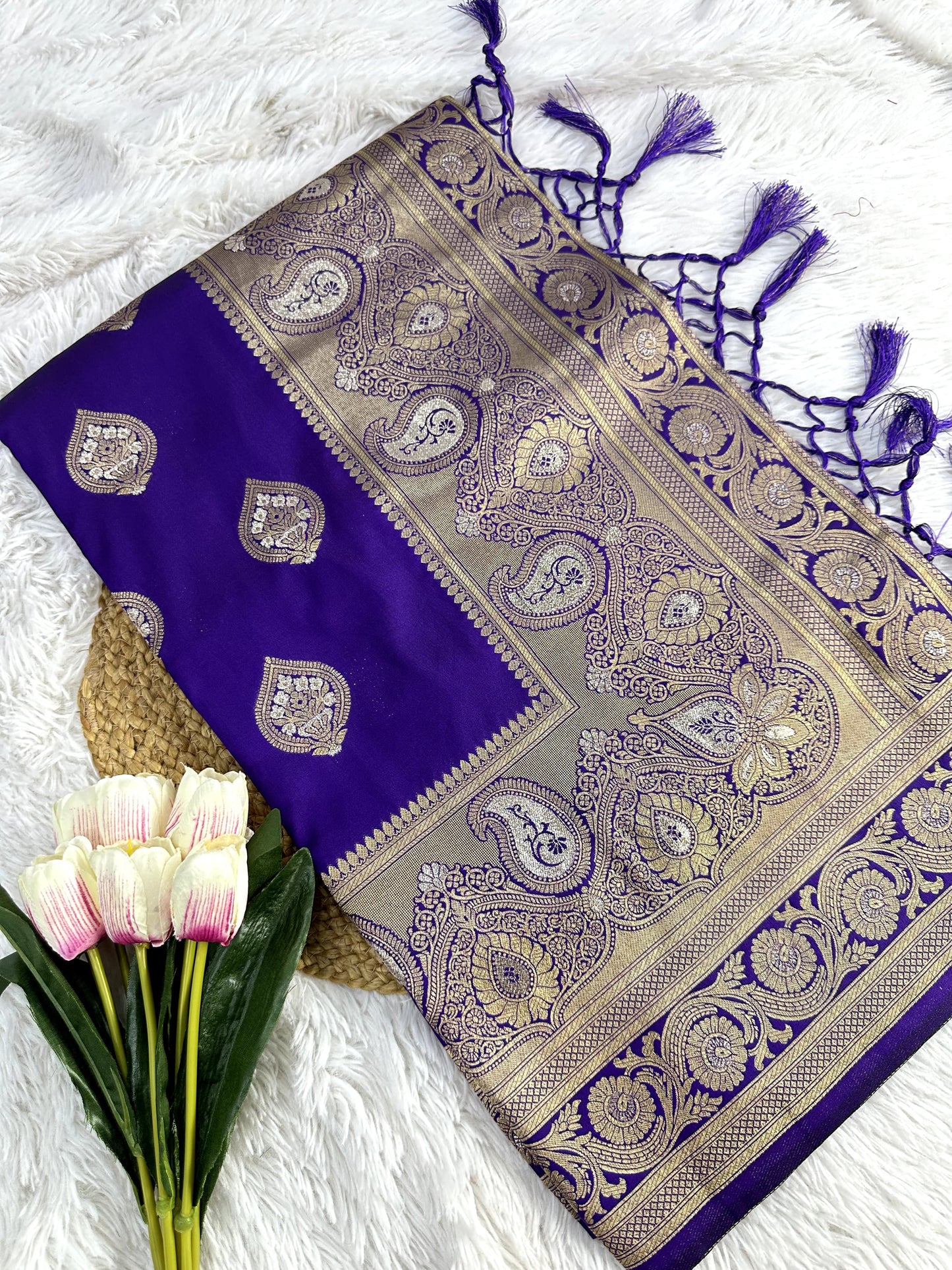 👑 LUXURIOUS SOFT BANARASI SILK SAREE 👑