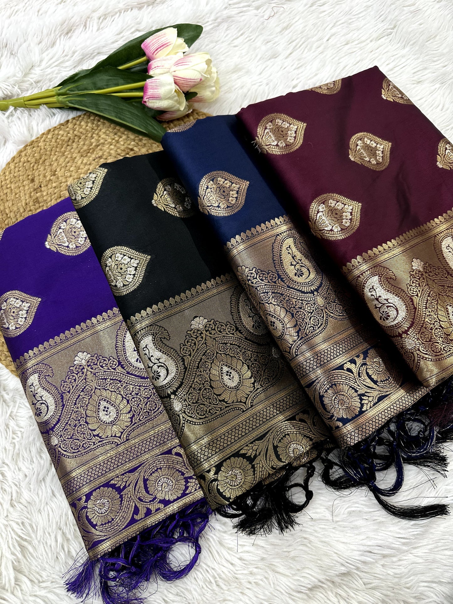 👑 LUXURIOUS SOFT BANARASI SILK SAREE 👑