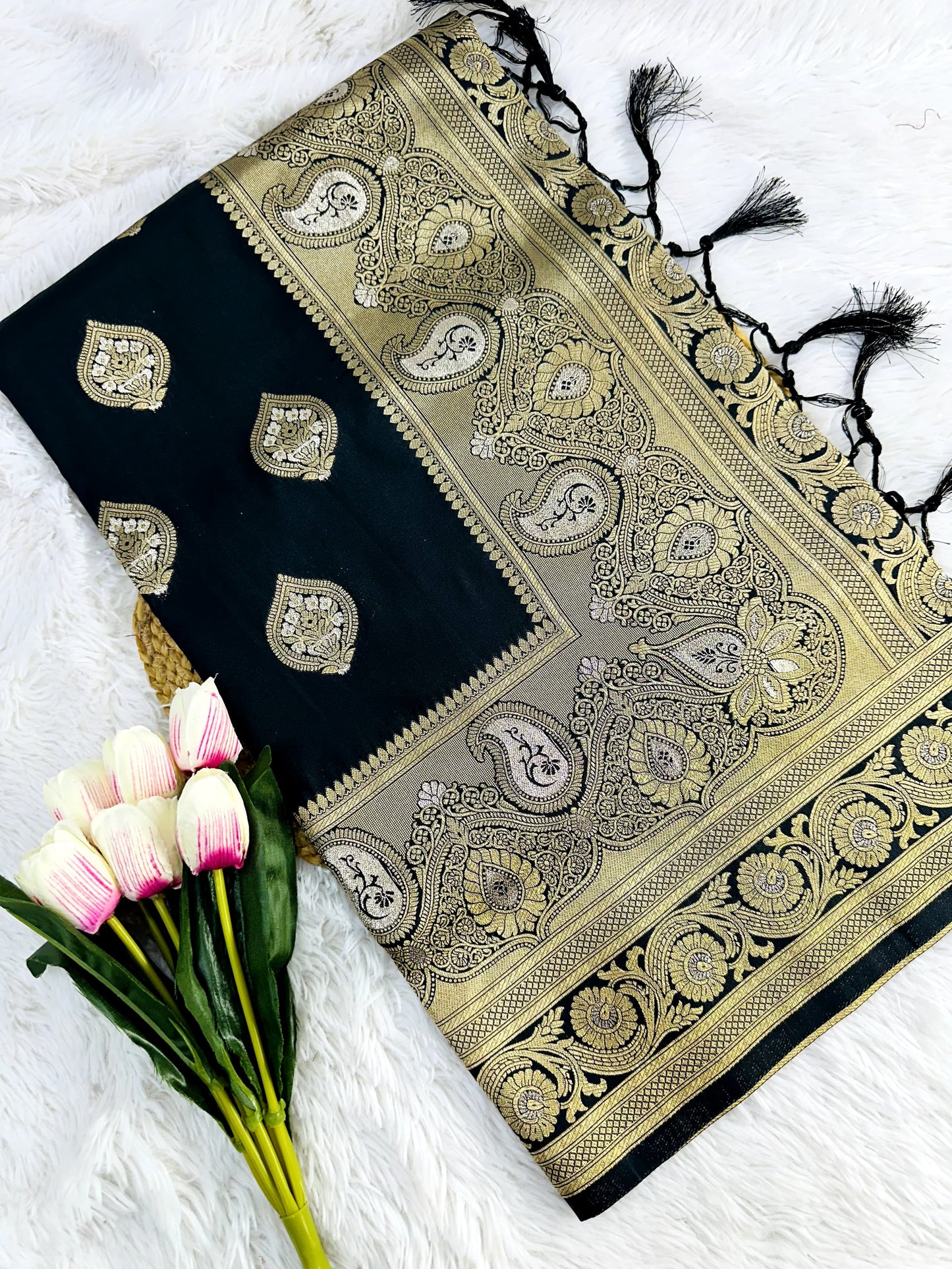 👑 LUXURIOUS SOFT BANARASI SILK SAREE 👑